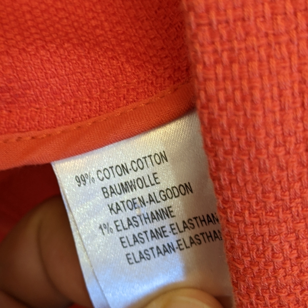 Cyrillus Burnt Orange Cropped Jacket – US 6 - Picture 5 of 6